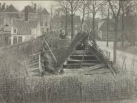 Collapsed houses