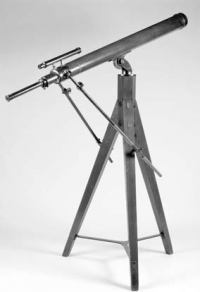 Achromatic telescope by Utzschneider & Fraunhofer. In 1835 Kaiser borrowed this from J.B. Stoop, an Amsterdam banker to observe Halley's comet.